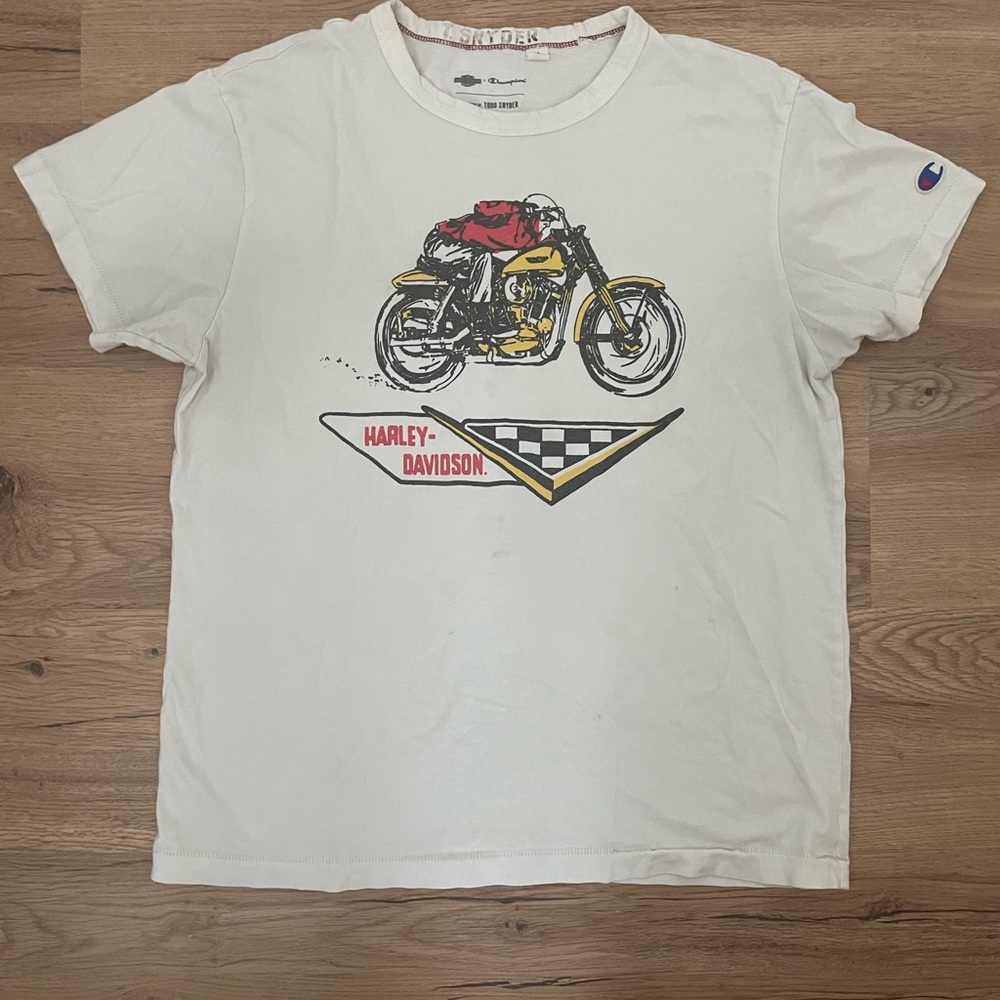 Todd Snyder x Champion White Graphic T-Shirt